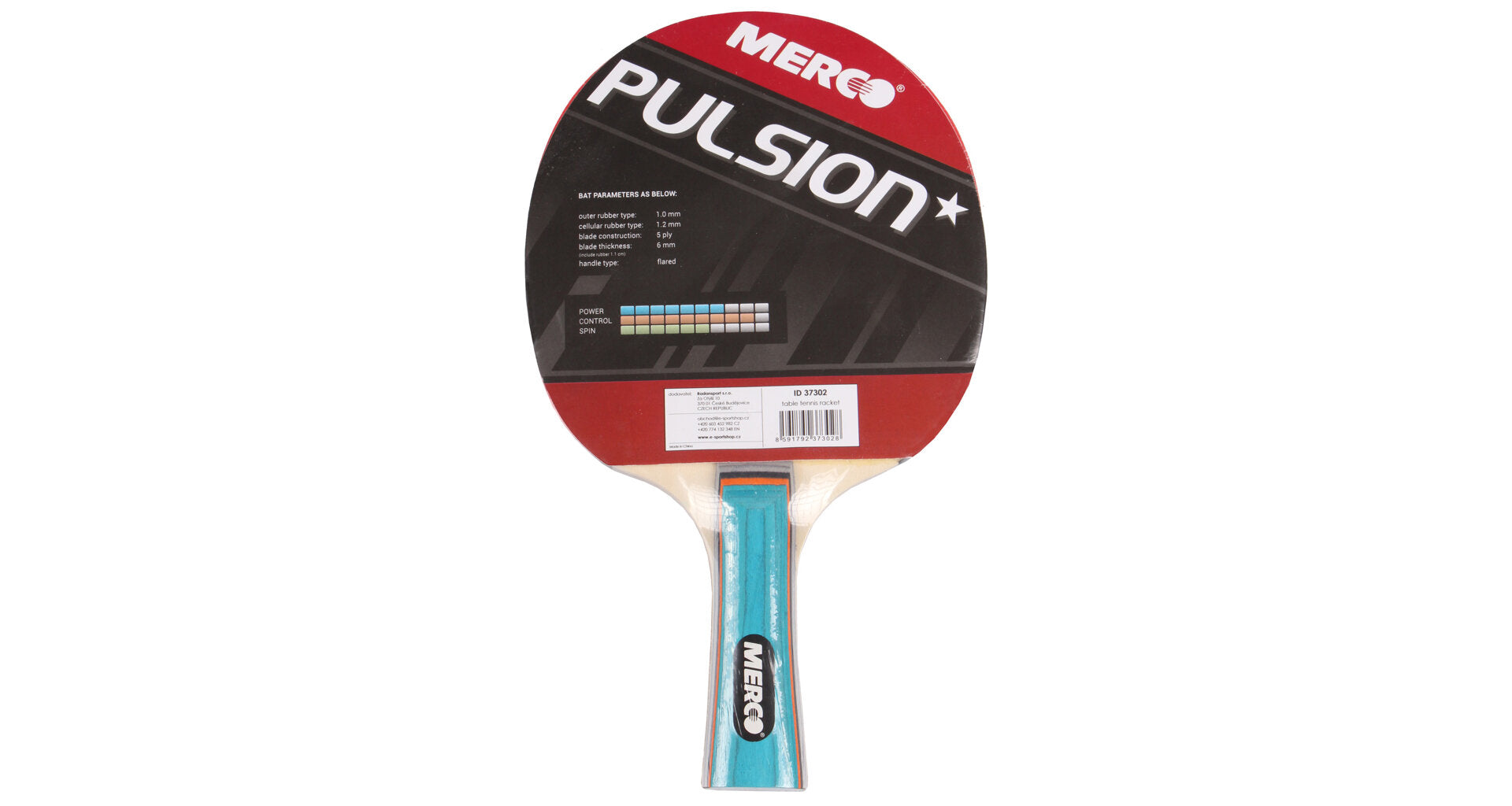 Pulsion table tennis bat Merco with wooden handle